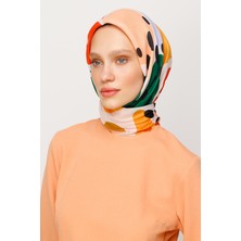 Mooncorn Bloom Desen Dijital Soft Eşarp