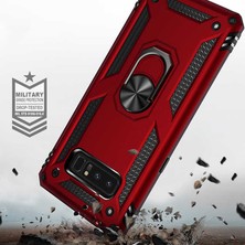 Canpay Samsung Galaxy Note 8 Uyumlu Kılıf Standlı Manyetik Yüzüklü Military Magnetic Ring Polycarbonate And Tpu Case