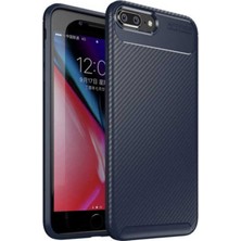 Canpay Apple iPhone 8 Plus Uyumlu Kılıf Karbon Armor Serisi, Ultra Dayanıklı ve Esnek Slim Fit Karbon Görünümlü Silikon