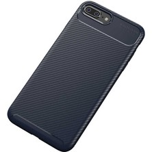 Canpay Apple iPhone 8 Plus Uyumlu Kılıf Karbon Armor Serisi, Ultra Dayanıklı ve Esnek Slim Fit Karbon Görünümlü Silikon