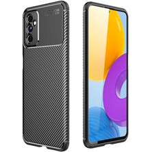 Canpay Samsung Galaxy M52 Uyumlu Kılıf Karbon Armor Serisi, Ultra Dayanıklı ve Esnek Slim Fit Karbon Görünümlü Silikon