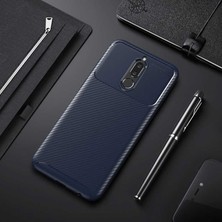 Canpay Huawei Mate 10 Lite Uyumlu Kılıf Karbon Armor Serisi, Ultra Dayanıklı ve Esnek Slim Fit Karbon Görünümlü Silikon