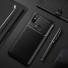 Canpay Xiaom Redmi Note 5 Pro Uyumlu Kılıf Karbon Armor Serisi, Ultra Dayanıklı ve Esnek Slim Fit Karbon Görünümlü Silikon