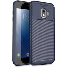 Canpay Samsung Galaxy J2 Core Uyumlu Kılıf Karbon Armor Serisi, Ultra Dayanıklı ve Esnek Slim Fit Karbon Görünümlü Silikon