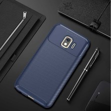 Canpay Samsung Galaxy J2 Core Uyumlu Kılıf Karbon Armor Serisi, Ultra Dayanıklı ve Esnek Slim Fit Karbon Görünümlü Silikon