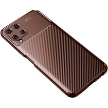 Canpay Samsung Galaxy M32 Uyumlu Kılıf Karbon Armor Serisi, Ultra Dayanıklı ve Esnek Slim Fit Karbon Görünümlü Silikon