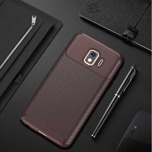 Canpay Samsung Galaxy J2 Core Uyumlu Kılıf Karbon Armor Serisi, Ultra Dayanıklı ve Esnek Slim Fit Karbon Görünümlü Silikon