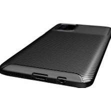 Canpay Samsung Galaxy M51 Uyumlu Kılıf Karbon Armor Serisi, Ultra Dayanıklı ve Esnek Slim Fit Karbon Görünümlü Silikon