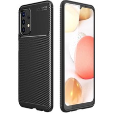 Canpay Samsung Galaxy A32 4g Uyumlu Kılıf Karbon Armor Serisi, Ultra Dayanıklı ve Esnek Slim Fit Karbon Görünümlü Silikon