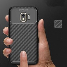 Canpay Samsung Galaxy J2 Core Uyumlu Kılıf Karbon Armor Serisi, Ultra Dayanıklı ve Esnek Slim Fit Karbon Görünümlü Silikon