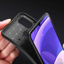 Canpay Samsung Galaxy M21 Uyumlu Kılıf Karbon Armor Serisi, Ultra Dayanıklı ve Esnek Slim Fit Karbon Görünümlü Silikon