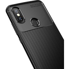 Canpay Xiaomi Mi 6x Uyumlu Kılıf Karbon Armor Serisi, Ultra Dayanıklı ve Esnek Slim Fit Karbon Görünümlü Silikon