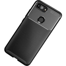 Canpay Xiaomi Mi 8 Lite Uyumlu Kılıf Karbon Armor Serisi, Ultra Dayanıklı ve Esnek Slim Fit Karbon Görünümlü Silikon