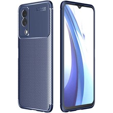 Canpay Vivo Y53S 4g Uyumlu Kılıf Karbon Armor Serisi, Ultra Dayanıklı ve Esnek Slim Fit Karbon Görünümlü Silikon
