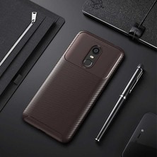 Canpay Xiaomi Redmi 5 Plus Uyumlu Kılıf Karbon Armor Serisi, Ultra Dayanıklı ve Esnek Slim Fit Karbon Görünümlü Silikon