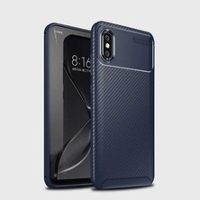 Canpay Xiaomi Mi Max 3 Uyumlu Kılıf Karbon Armor Serisi, Ultra Dayanıklı ve Esnek Slim Fit Karbon Görünümlü Silikon