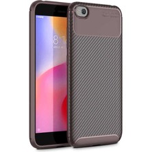 Canpay Xiaomi Redmi Go Uyumlu Kılıf Karbon Armor Serisi, Ultra Dayanıklı ve Esnek Slim Fit Karbon Görünümlü Silikon