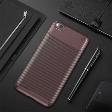 Canpay Xiaomi Redmi Go Uyumlu Kılıf Karbon Armor Serisi, Ultra Dayanıklı ve Esnek Slim Fit Karbon Görünümlü Silikon