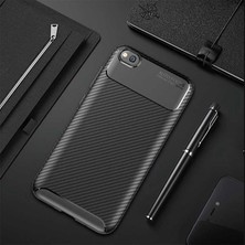 Canpay Xiaomi Redmi Go Uyumlu Kılıf Karbon Armor Serisi, Ultra Dayanıklı ve Esnek Slim Fit Karbon Görünümlü Silikon