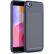 Canpay Xiaomi Redmi Go Uyumlu Kılıf Karbon Armor Serisi, Ultra Dayanıklı ve Esnek Slim Fit Karbon Görünümlü Silikon