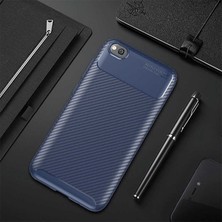 Canpay Xiaomi Redmi Go Uyumlu Kılıf Karbon Armor Serisi, Ultra Dayanıklı ve Esnek Slim Fit Karbon Görünümlü Silikon