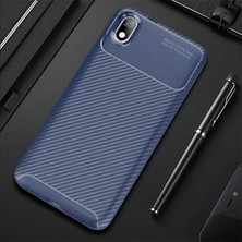 Canpay Xiaomi Redmi 7A Uyumlu Kılıf Karbon Armor Serisi, Ultra Dayanıklı ve Esnek Slim Fit Karbon Görünümlü Silikon