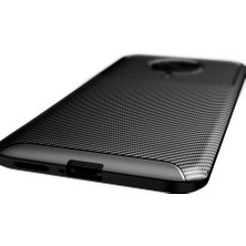 Canpay Xiaomi Redmi K30 Pro Uyumlu Kılıf Karbon Armor Serisi, Ultra Dayanıklı ve Esnek Slim Fit Karbon Görünümlü Silikon