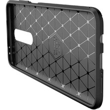 Canpay Xiaomi Redmi K30 Uyumlu Kılıf Karbon Armor Serisi, Ultra Dayanıklı ve Esnek Slim Fit Karbon Görünümlü Silikon