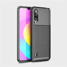 Canpay Xiaomi Mi 9 Lite Uyumlu Kılıf Karbon Armor Serisi, Ultra Dayanıklı ve Esnek Slim Fit Karbon Görünümlü Silikon