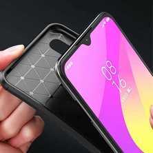 Canpay Xiaomi Mi 9 Lite Uyumlu Kılıf Karbon Armor Serisi, Ultra Dayanıklı ve Esnek Slim Fit Karbon Görünümlü Silikon