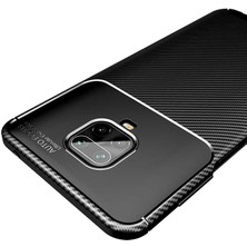 Canpay Xiaomi Redmi Note 9 Pro Uyumlu Kılıf Karbon Armor Serisi, Ultra Dayanıklı ve Esnek Slim Fit Karbon Görünümlü Silikon