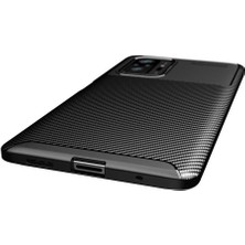 Canpay Xiaomi Redmi Note 10 Pro Uyumlu Kılıf Karbon Armor Serisi, Ultra Dayanıklı ve Esnek Slim Fit Karbon Görünümlü Silikon