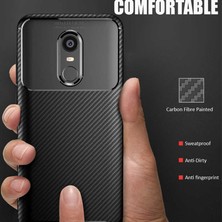 Canpay Xiaomi Redmi 5 Plus Uyumlu Kılıf Karbon Armor Serisi, Ultra Dayanıklı ve Esnek Slim Fit Karbon Görünümlü Silikon