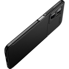 Canpay Xiaomi Redmi Note 11E Uyumlu Kılıf Karbon Armor Serisi, Ultra Dayanıklı ve Esnek Slim Fit Karbon Görünümlü Silikon