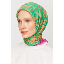 Mooncorn Floral Desen Dijital Soft Eşarp