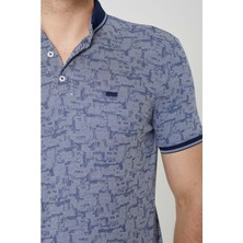 Coonless Erkek Yakalı Lacivert Tshirt