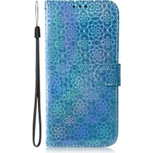 SZY Market Galaxy A34 5g Için Kılıf Cüzdan Kılıf Kart Yuvası Glitter Renkli Pu (Yurt Dışından)