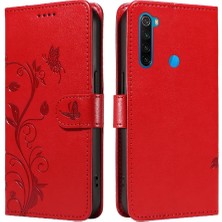 SZY Market Xiaomi Redmi Için Not 8t Cüzdan Telefon Kılıfı Kabartmalı Kelebek Yüksek (Yurt Dışından)