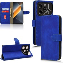 SZY Market Pova 6 Pro 5g Kart Ekleme Deri Folio Flip Case Için Kılıf (Yurt Dışından)