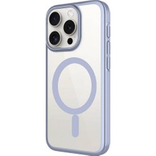 ZORE Apple iPhone 15 Pro Max Uyumlu Wireless Şarj Özellikli Sert Pc Mat Riksos Magsafe Kapak-Siyah