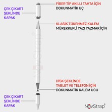 Novstrap Apple iPad 7 8 9 Nesil 10.2 Inç ile Uyumlu 3in1 Stylus Dokunmatik Tablet Kalemi Pencil