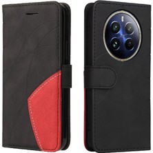 Bdt Shop Kart Yuvası Standı ile Realme 12 Pro 5g Için Flip Case Pu Deri Flip Folio (Yurt Dışından)