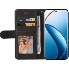 Bdt Shop Kart Yuvası Standı ile Realme 12 Pro 5g Için Flip Case Pu Deri Flip Folio (Yurt Dışından)