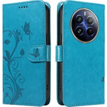 Bdt Shop Realme 12 Pro Artı Kabartmalı Kelebek Cüzdan Telefon Kılıfı Için Flip Case ve (Yurt Dışından)