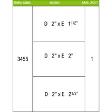 Metsan 3455 Kamlok Bağlantı         E : 1,5"- 2" - 2,5"   D : 2"