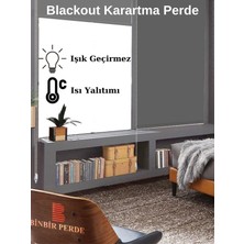 Binbir Perde Antrasit Gri Blackout (Karartma, Aluminyum Aksam) Stor Perde