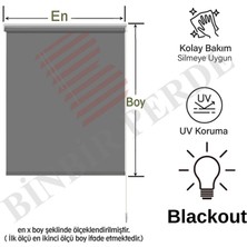 Binbir Perde Antrasit Gri Blackout (Karartma, Aluminyum Aksam) Stor Perde