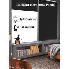 Binbir Perde Siyah Blackout (Karartma, Aluminyum Aksam) Stor Perde
