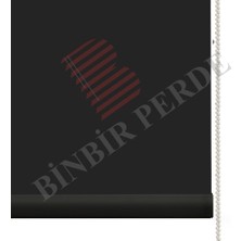 Binbir Perde Siyah Blackout (Karartma, Aluminyum Aksam) Stor Perde