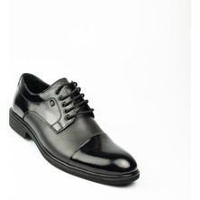 Nobel 4016 Siyah Rugan Deri Erkek Klasik Ayakkabı